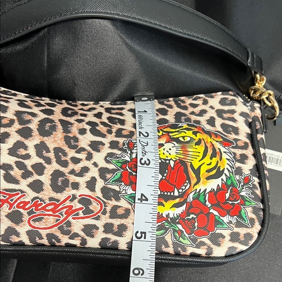Ed Hardy | Iconic Tiger Rose Shoulder Bag w/ Crossbody Strap - Picture 15 of 16